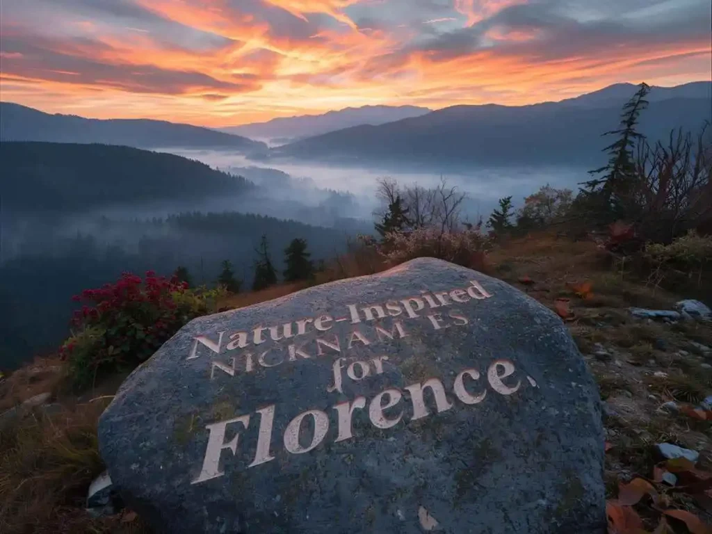  Nature-Inspired Nicknames for Florence