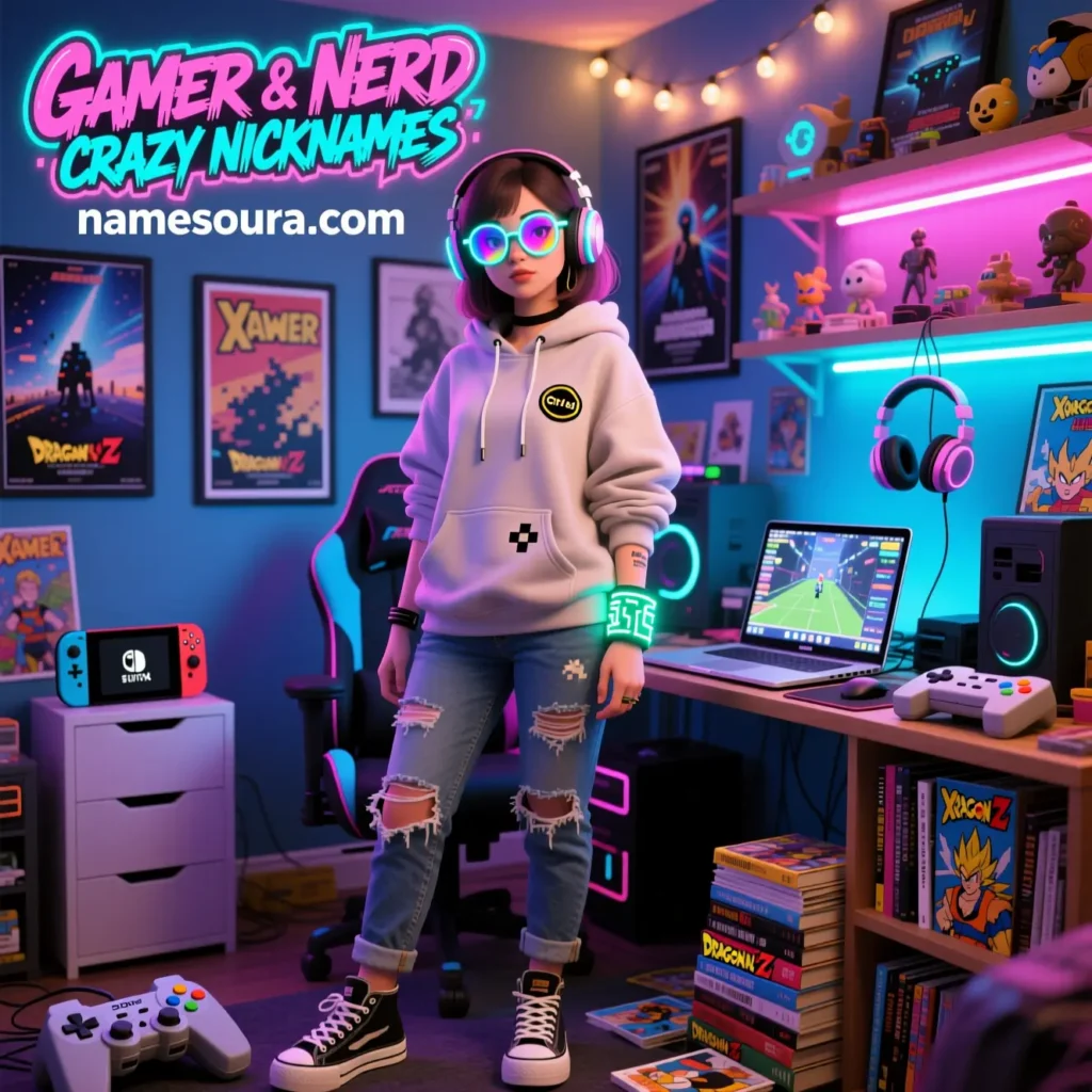 Gamer & Nerd intense Nicknames