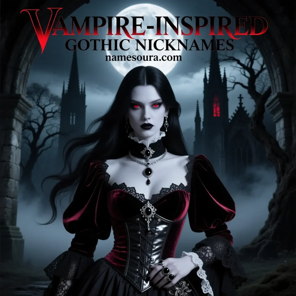 Vampire-Inspired Gothic Nicknames