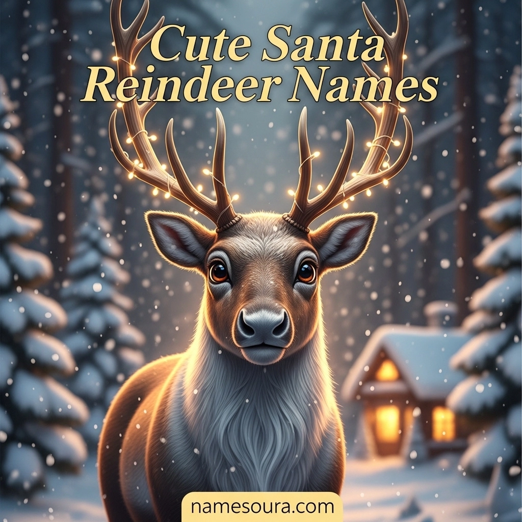 Cute Santa Reindeer Names