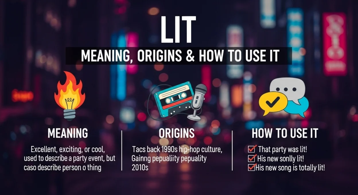 LIT Slang Meaning