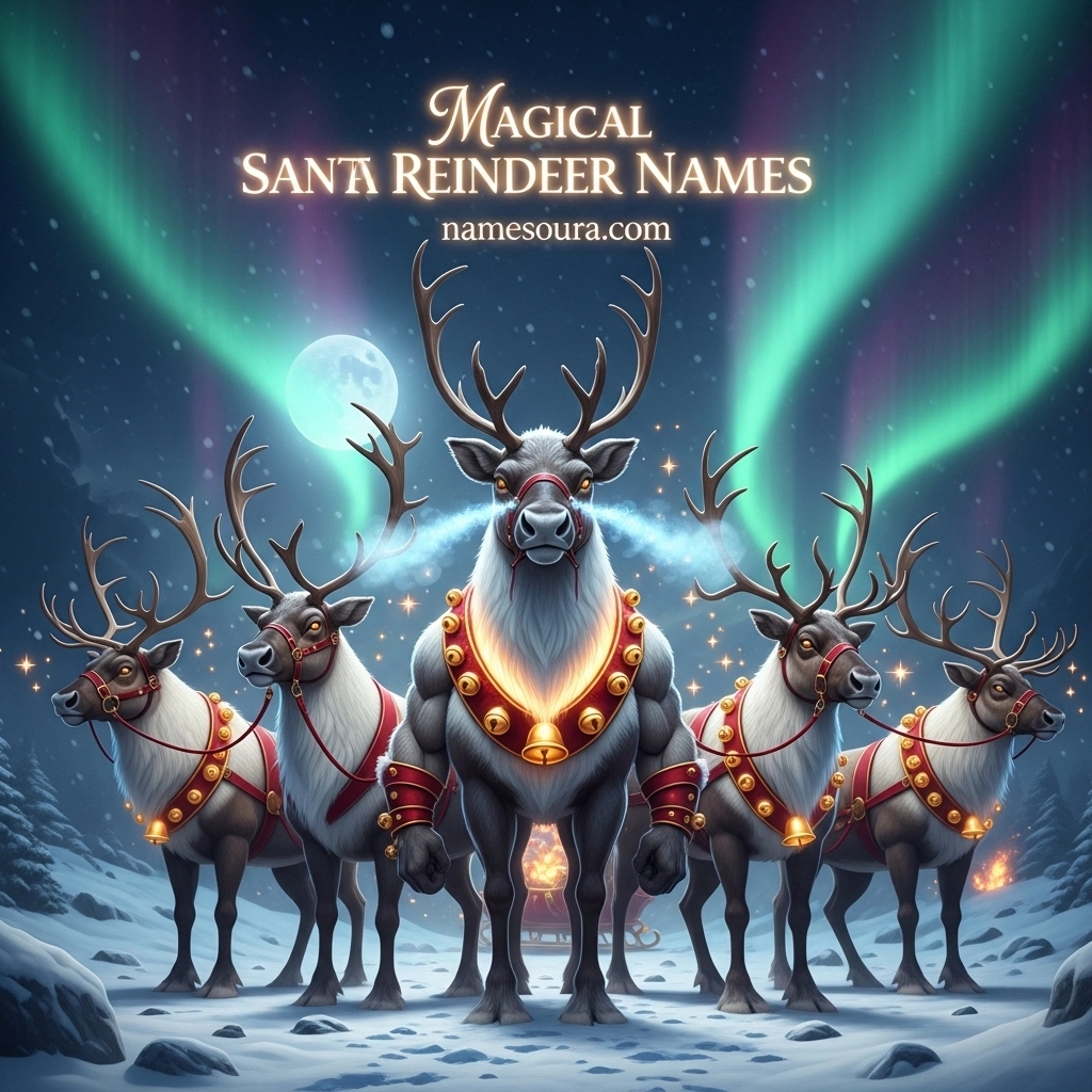 Magical Santa Reindeer Names