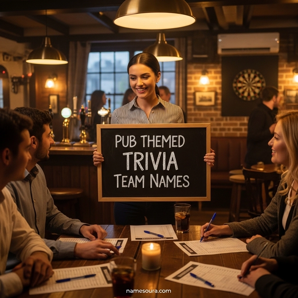 Pub Themed Trivia Team Names