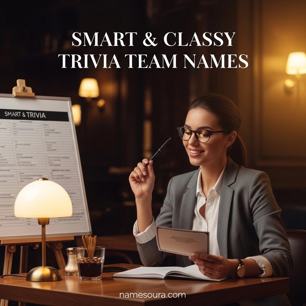 Smart & Classy Trivia Team Names