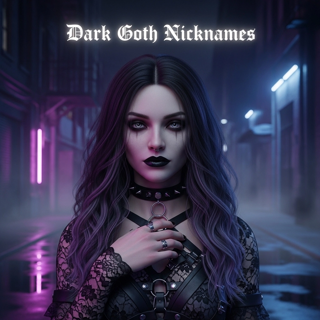 Dark Goth Nicknames